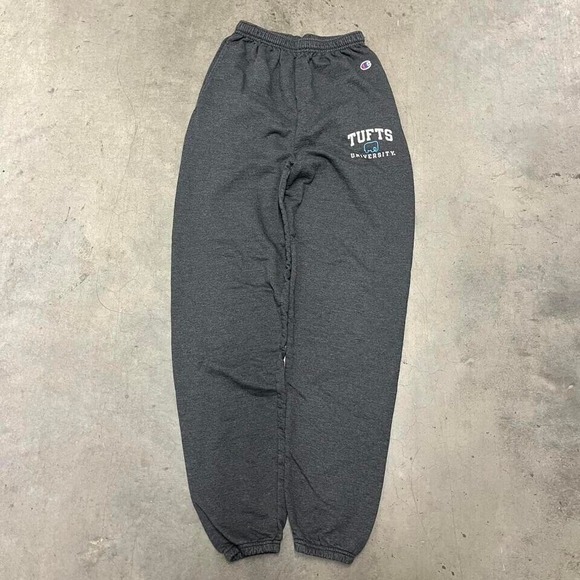 Y2K Tufts University Grey Champion Sweatpants‎ - Picture 1 of 7